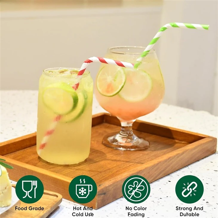 disposable paper straws