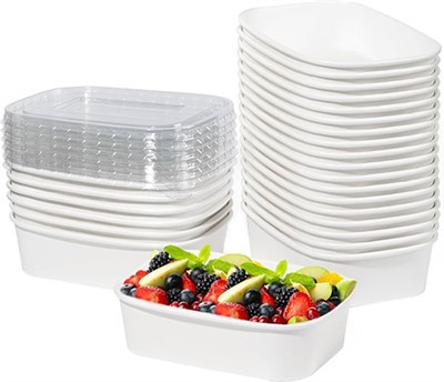 White 16 Oz Disposable Bowls