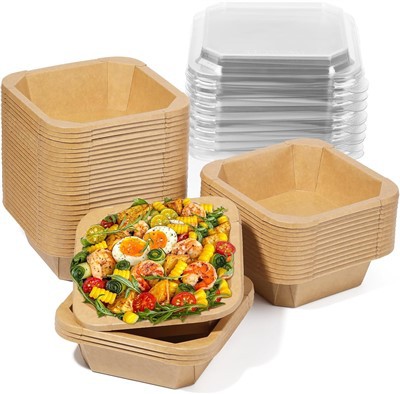 750ml Octagon Paper Bowl