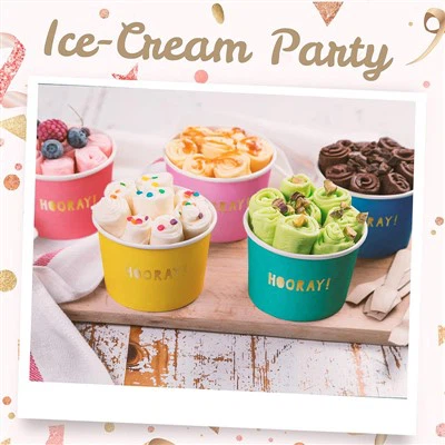 Paper Ice Cream Bowls